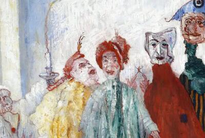 James Ensor, Zonderlinge maskers, 1892