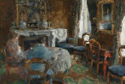 James Ensor, Het Burgersalon, 1881 