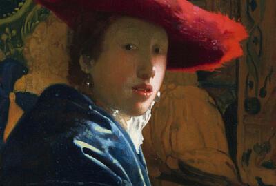 Johannes Vermeer, Meisje met rode hoed,   ca. 1669, National Gallery of Art, Washington, D.C. Krasse koppen