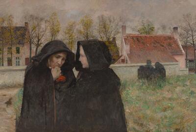 Emile Claus, De Klappeien te Bachte-Maria-Leerne, ca. 1890