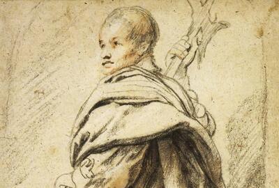 Peter Paul Rubens (Siegen, 1577 - Antwerpen, 1640), Hellebaardier, Tekeningen