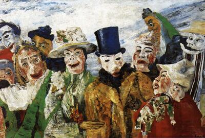 James Ensor, De intrige, expressionisme