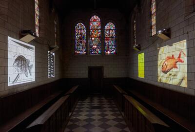 Installation view 'Crossroads' from 'Ancestral Clouds Ancestral Claims', 2024