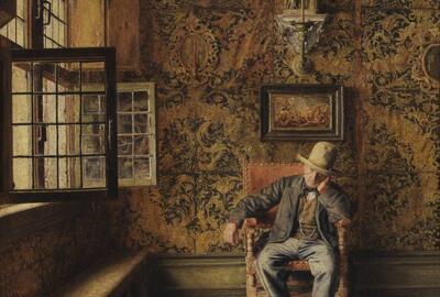 Henri De Braekeleer, De man in de stoel, 1875, Koninklijk Museum voor Schone Kunsten Antwerpen