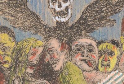 James Ensor, De hoofdzonden beheerst door de dood, 1904