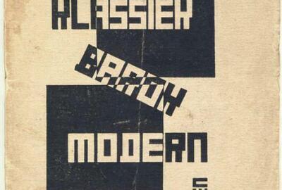 Theo Van Doesburg, cover Klassiek Barok Modern