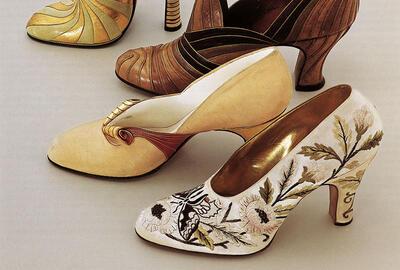 Damesschoenen. Omstreeks 1930. Mode