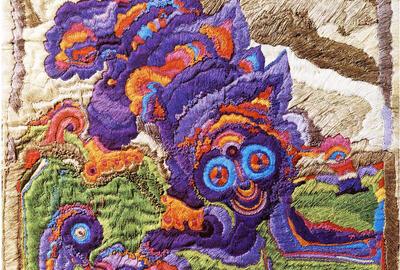 lngrid Six (1950-).  Ik kom van de maan. 1977. Textielkunst