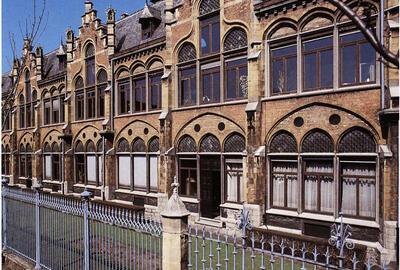 Louis Cloquet (1849-1920). Rommelaere-lnstituut, Bijloke, Gent.  Na 1900. Eclecticisme