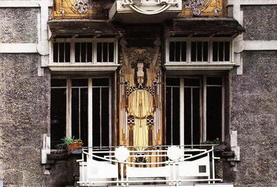 Paul Cauchie (1875-1952). Graffito voorgevel Huis Cauchie. 1905. Art Nouveau