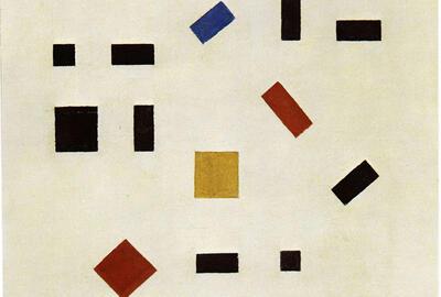 Bart van der Leck (Utrecht 1876 - Blaricum 1958), Compositie 1918, Struycken