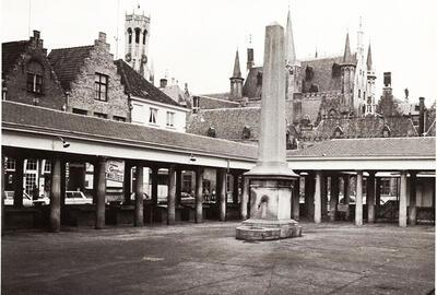 Jan Robert Calloigne, De Vismarkt, 1820, Brugge