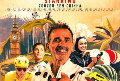 Wereldwijd wielrennen affiche