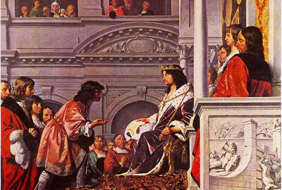 Cesar Bovetius van Everdingen en Pieter Post, Handvestverlening door Willem II van Holland aan het Hoogheemraadschap van Rijnland,