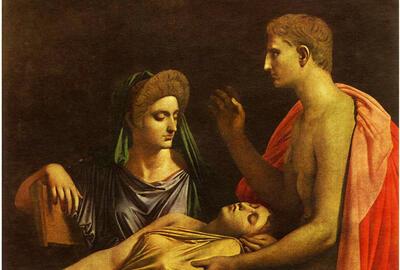 Jean Auguste Dominique Ingres (1780-1867), Vergilius leest uit de Aeneis voor óf  'Tu Marcellus eris'.