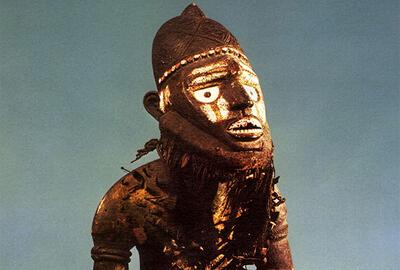 Spijkerbeeld van de Mayombe, Zaïre-republiek, Neder-Congo, Centraal Afrika.