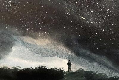 Aquarel van Nicola Magrin, 2022