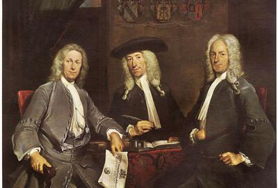 Cornelis Troost (1697-1750). Drie overlieden van het Chirurgijnsgilde te Amsterdam, 1731