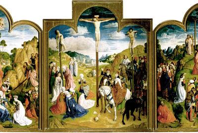 Justus van Gent, Calvarieberg-retabel, 