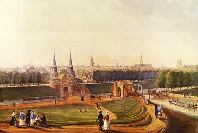 A. I. Melling, Gezicht op Leeuwarden, gem. Melling 1812