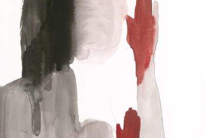 Ronny Delrue, Drawing - Mixed media on paper - 10.10.2022