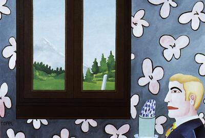 Reinier Lucassen, Portret van A. F. als Mike Hammer, 1971,