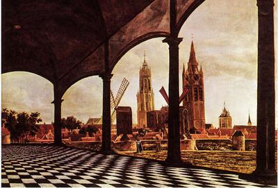 Daniël Vosmaer, Gezicht op Delft. 1663.