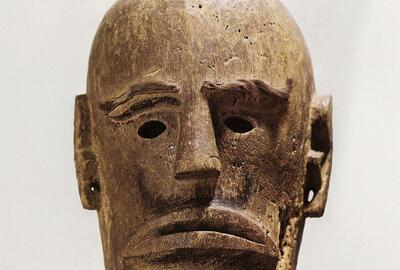 Een Batak-dodenmasker, Sumatra 