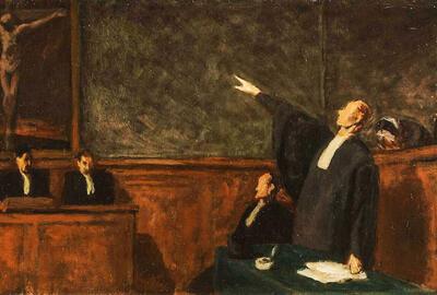 Honoré Daumier, Le pardon. 1865