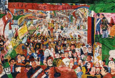 James Ensor, De intocht van Christus te Brussel.