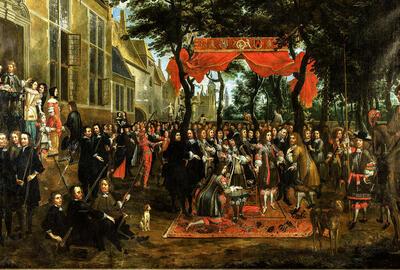 Jan Baptiste Van Meunincxhove, Karel II in de hovingen van de Gilde van Sinte-Barbara. 1671