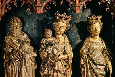 Limburgs atelier, Het apostelenretabel  uit de voormalige  begijnhofkerk  van Tongeren , 15e eeuw