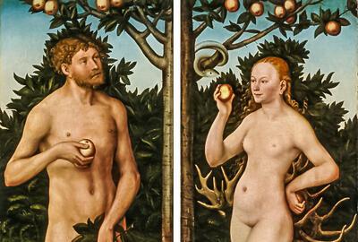 Lucas Cranach de Oude, Adam en Eva 