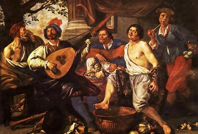 Theodoor Rombouts, 'De vijf zintuigen' 