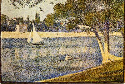 Georges Seurat, De Seine bij 'la Grande-Jatte', Lente 1888