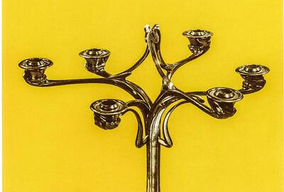 Henry van de Velde, Zesarmige kandelaar, ca. 1900