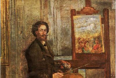 James Ensor, Ensor vóór zijn schildersezel 