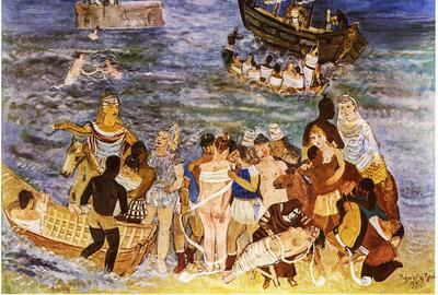 Edgard Tytgat, De verovering van Troje, 1950