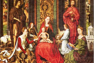 Johannes Memling, Het mystiek huwelijk van de H. Catharina,