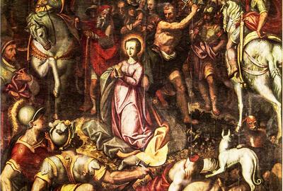 Karel van Mander, Marteldood van de H. Catharina, 1582