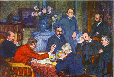 Theo van Rysselberghe, De lezing, 1903