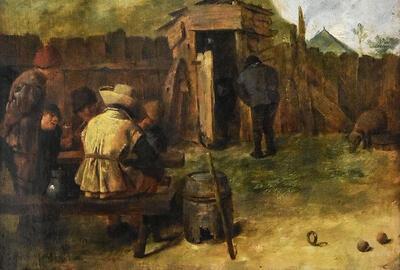 Adriaan Brouwer, Drinkebroers aan tafel, De Bolspelers 