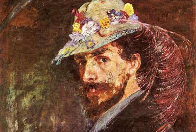 James Ensor, Ensor met de bloemenhoed, 1883