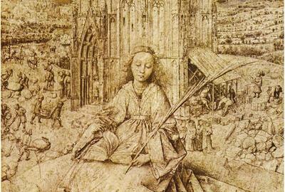 Jan Van Eyck, De heilige Barbara, 1437