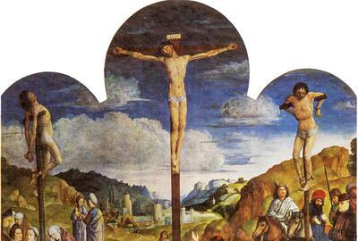 Justus van Gent, Kruisiging