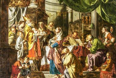 Pieter Jozef Verhaghen, Jezus' opdracht in de tempel 