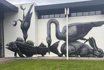 10de Biënnale van de Schilderkunst - Muurschildering ROA