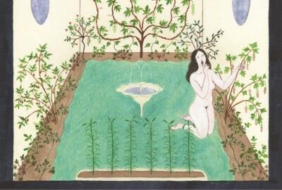 Clara Spilliaert, Kalender (juni), 2017, acrylverf op papier, courtesy Keteleer Gallery
