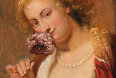 Jan Boeckhorst, Dame met een roos in het haar, 1650-60