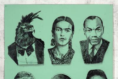 William Kentridge, Six Heads Marseilles Martinique Leon D. et al., 2023